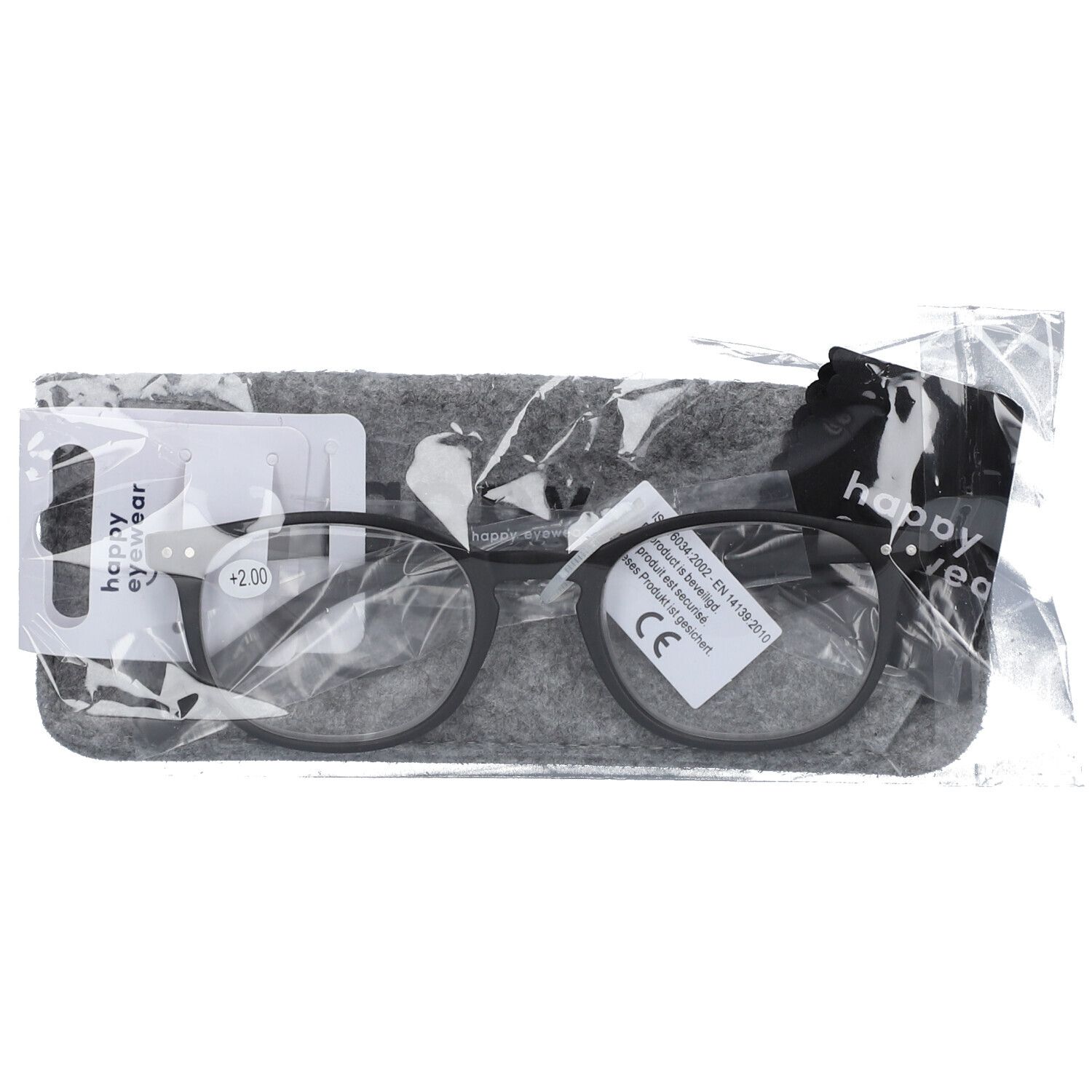pharmaGLASSES® Lunettes de lecture Roma Noir +2,00 1 pc(s)