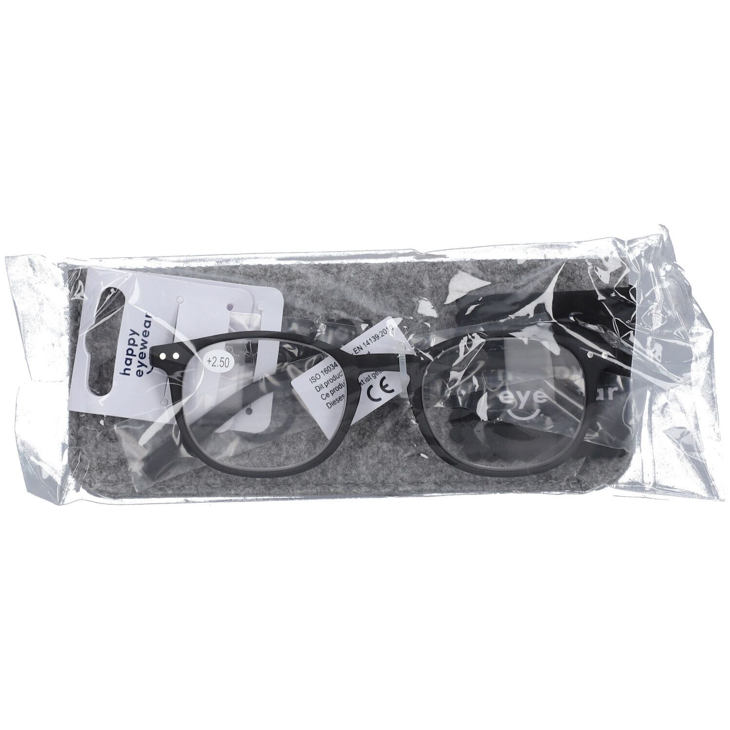 PharmaGLASSES® Lunettes Roma Noir +2.50 1 pc(s) Lunettes