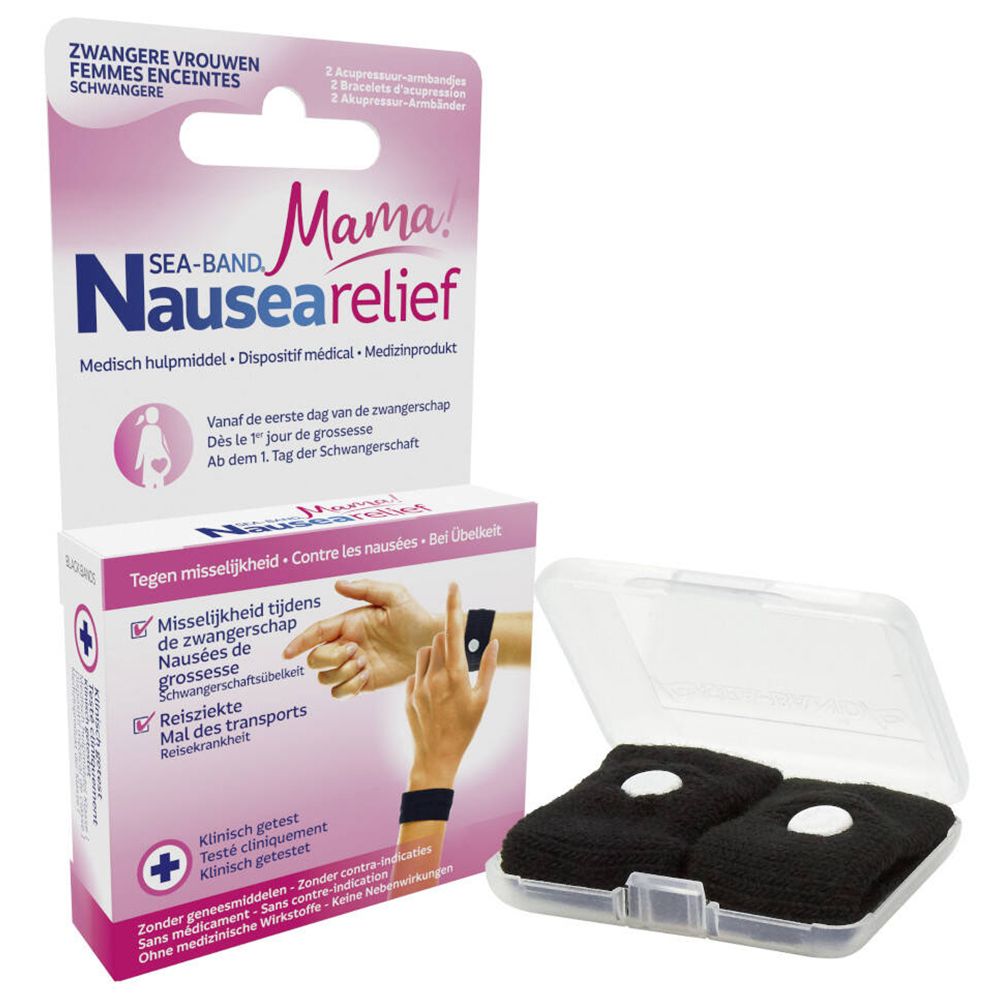 SEA-BAND Nausearelief Mama! Noir 2 pc(s) Autre