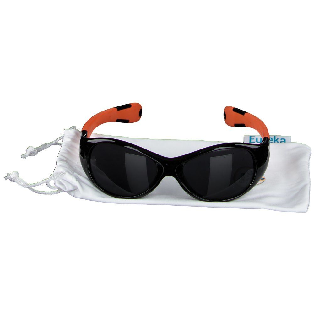 Eureka Care Lunettes de soleil pour enfants Noir-Orange 4-12 ans 1 pc(s) Lunettes