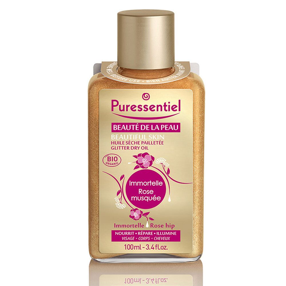 Puressentiel Beauté de la Peau Huile Sèche Pailletée Bio 100 ml Huile Pour La Peau