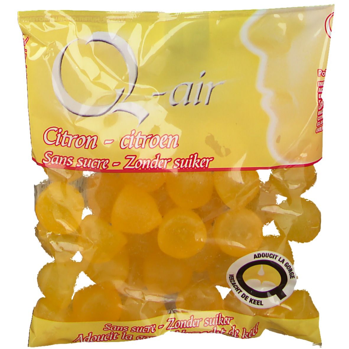 Q-Air Citron sans sucre 85 g Pastille(S)