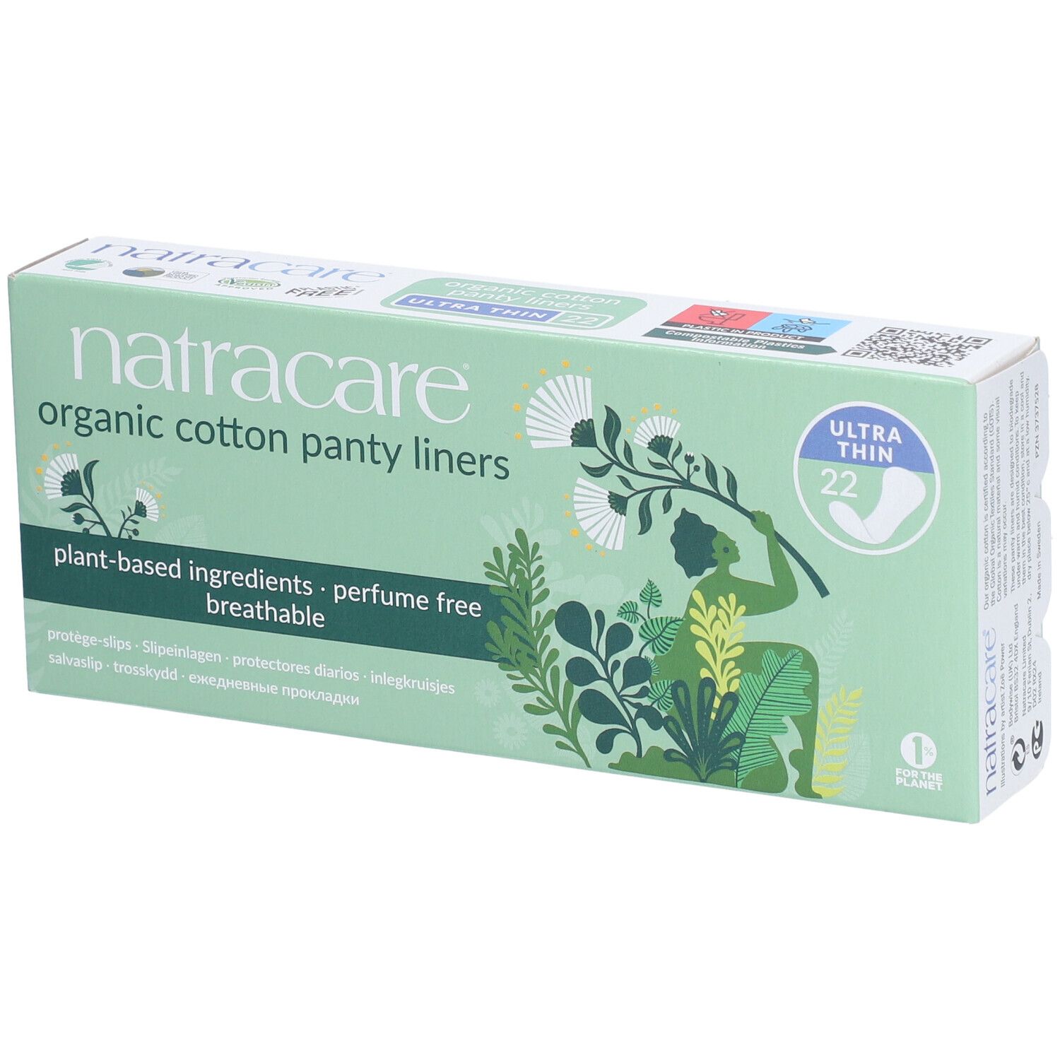 Natracare Protège-Slips Ultra Fins 22 pc(s)