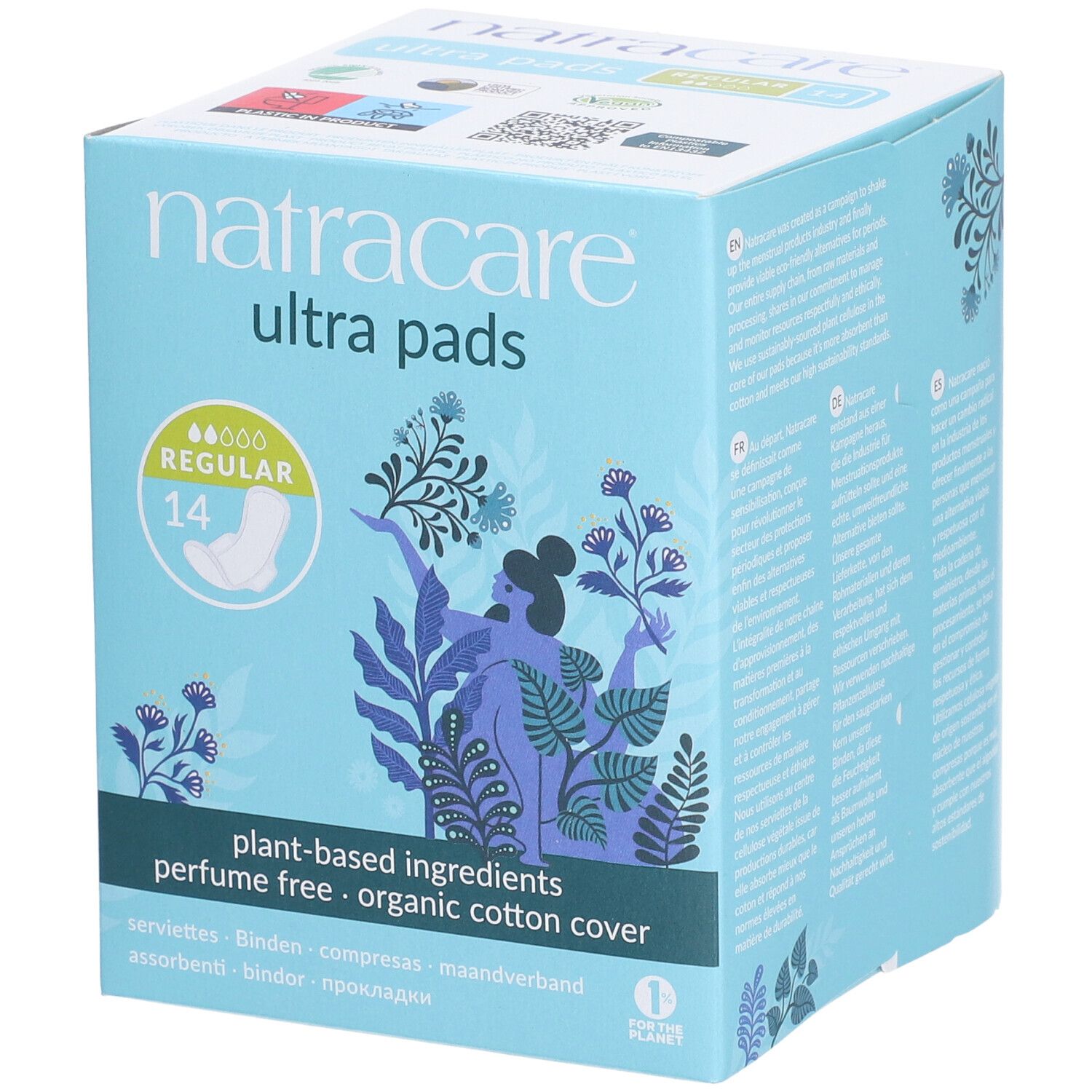 Natracare Serviettes Ultra Normales Avec Ailes 14 pc(s) not relevant
