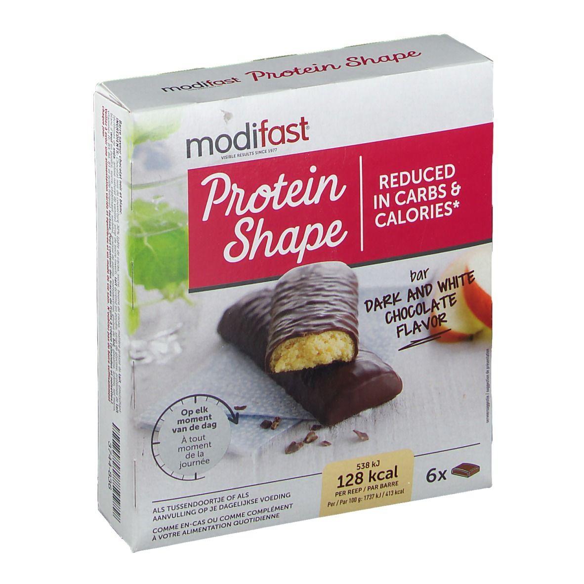modifast® Protein Shape Bar Dark And White Chocolate Barre 6x31 g