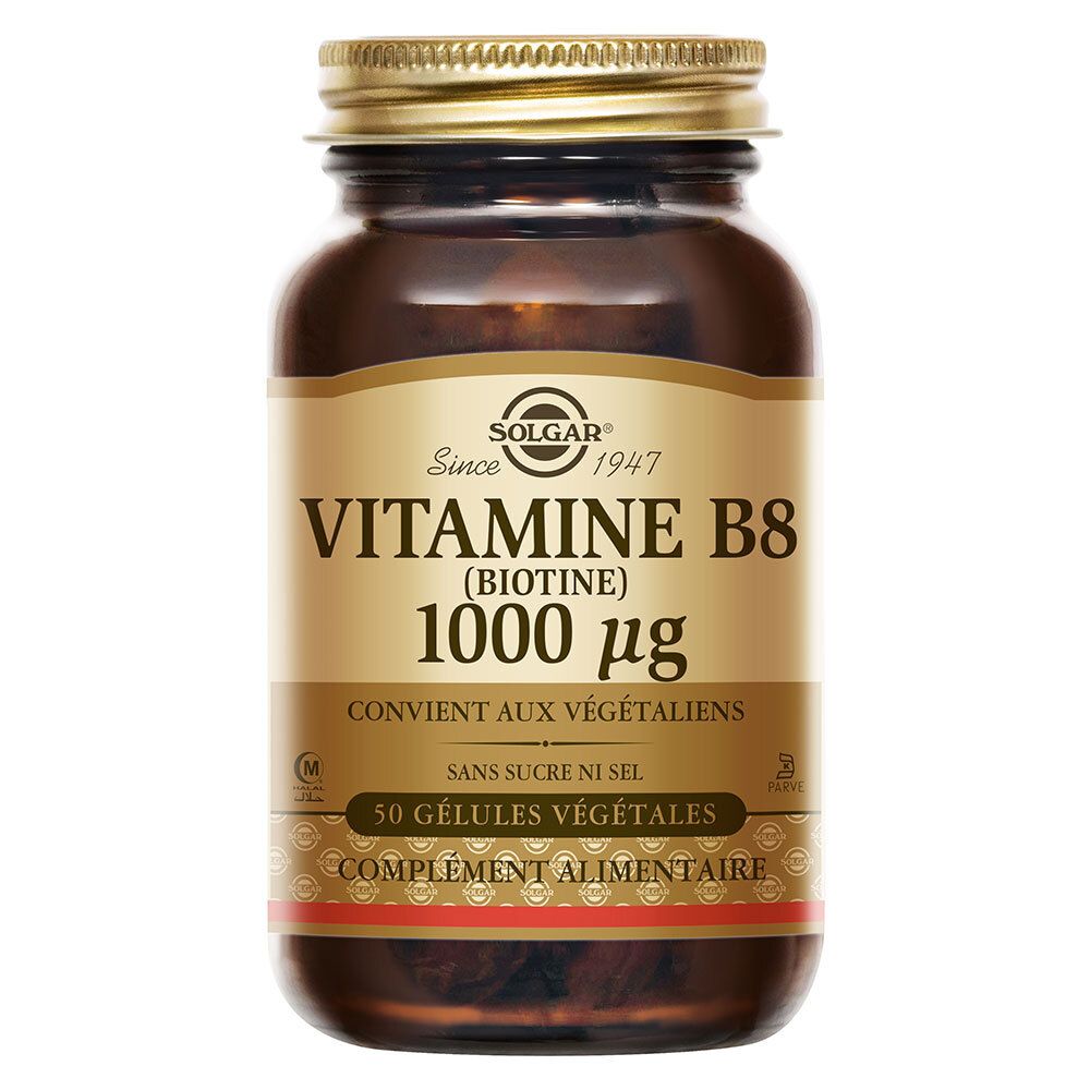 Solgar Biotine 1000Mcg (Vitamine B8) 50 gélules Végétales - Image 2