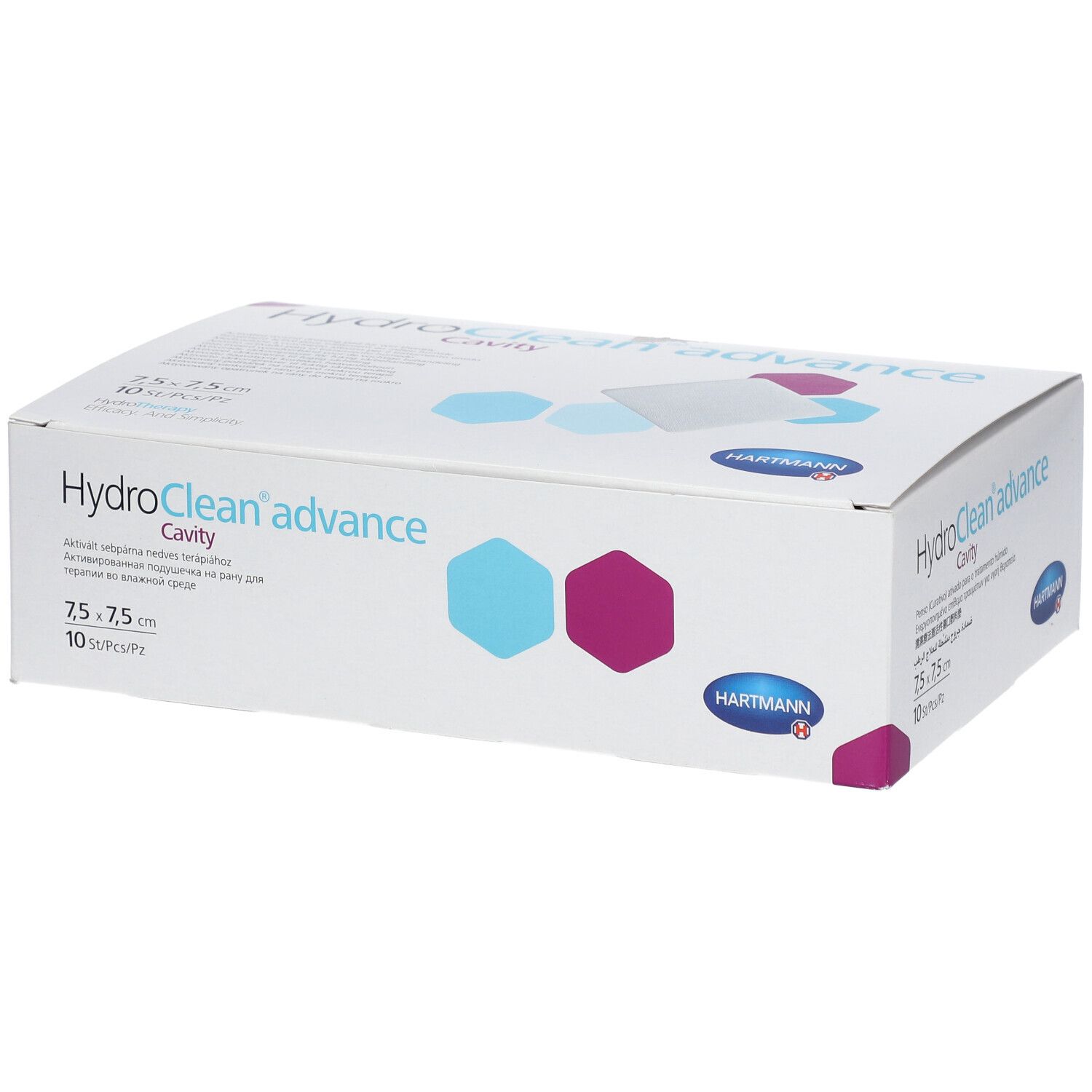 Hydroclean Hartmann Advance Cavity 7,5X7,5Cm Bandage(S) 10 Pc(S) - Image 1