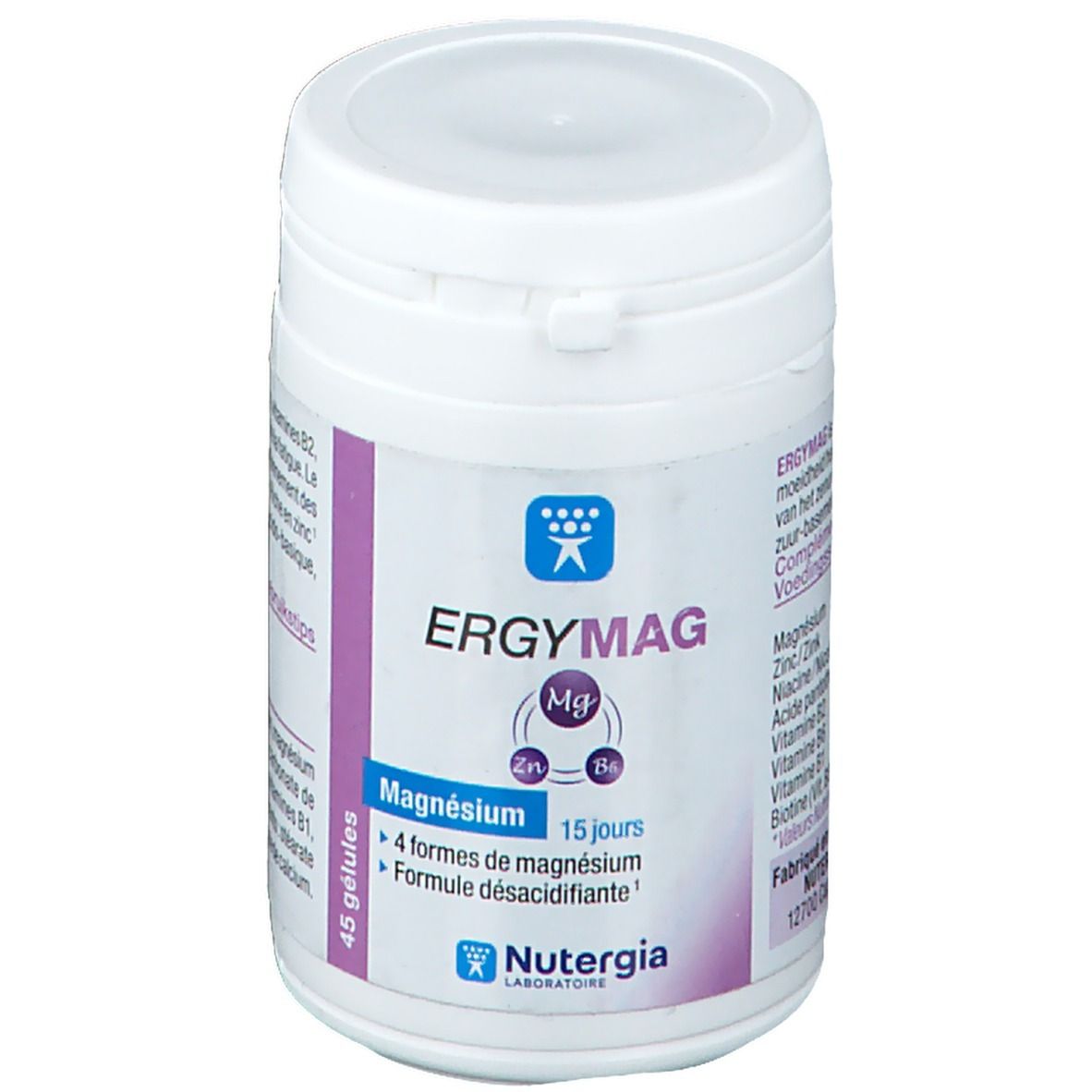 Nutergia Ergymag Magnésium Vitamines B + Zinc 45 Gélules - Image 3