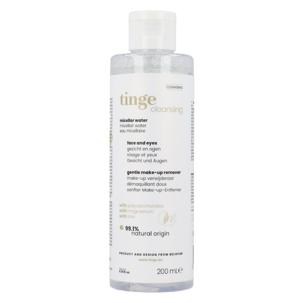 Tinge Eau micellaire 3-en-1 apaisante. Tous types de peau. 200 ml Eau Pour Le Visage