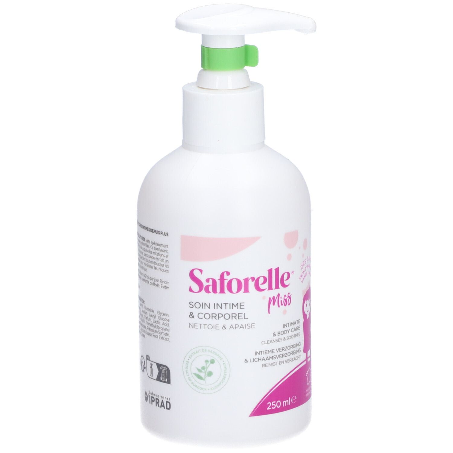Saforelle Saforelle® Miss Soin Intime Et Corporel Gel Nettoyant 250 Ml Enfants