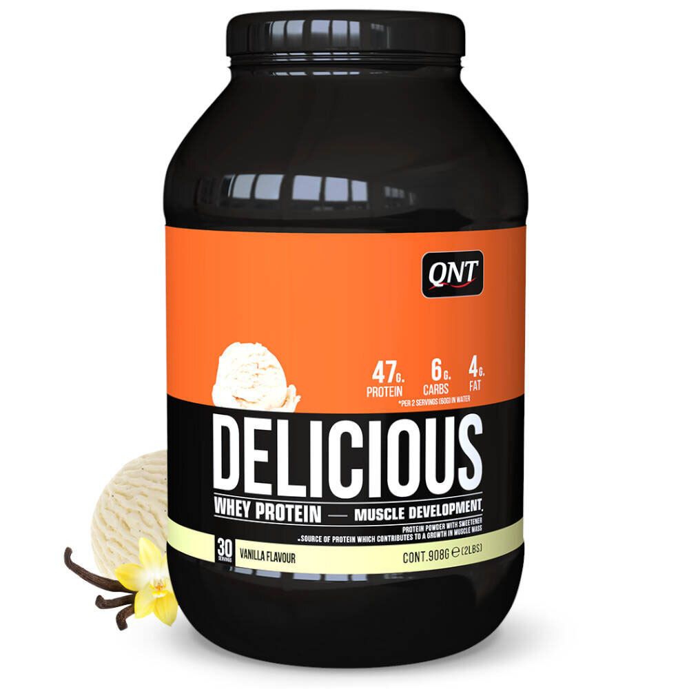 QNT Delicious Whey Protein Poudre vanille 908 g Poudre