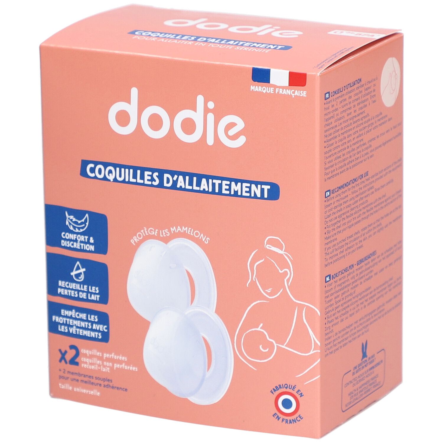 dodie Coquilles d'Allaitement 4 pc(s) Accessoire(S)