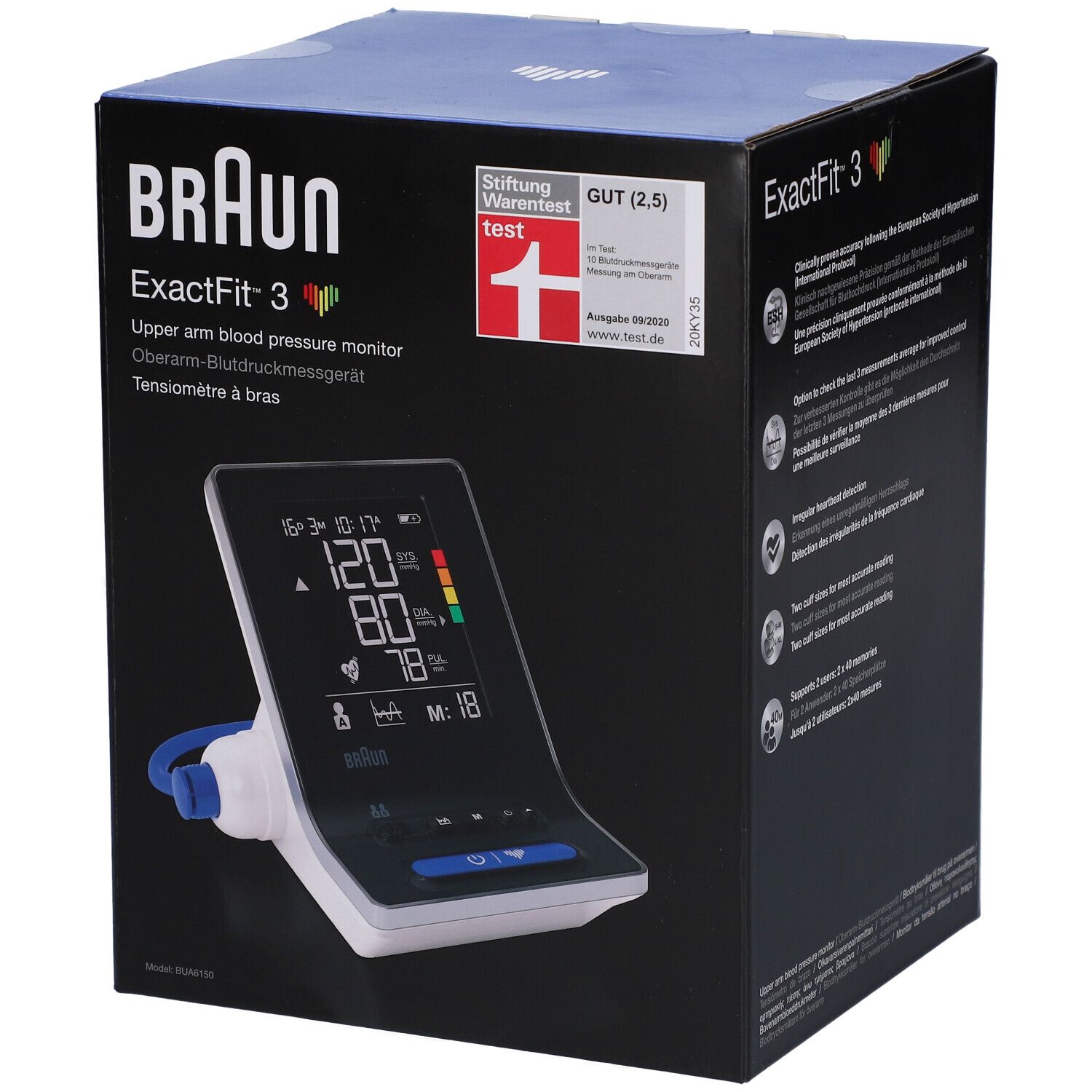 Braun Exactfit BUA6150WE Tensiomètre Bras Supérieur Appareil 1 pc(s)