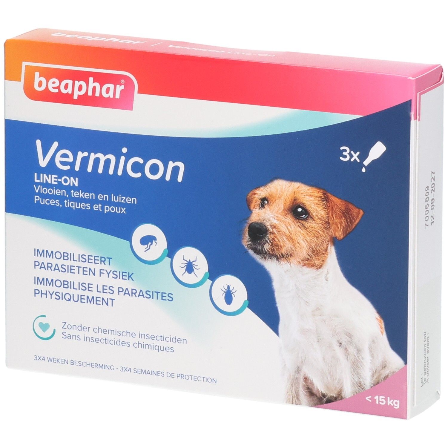 beaphar® VERMICON Line-On pour petits chiens Pipette(S) Unidose(S) 3x1,5 ml