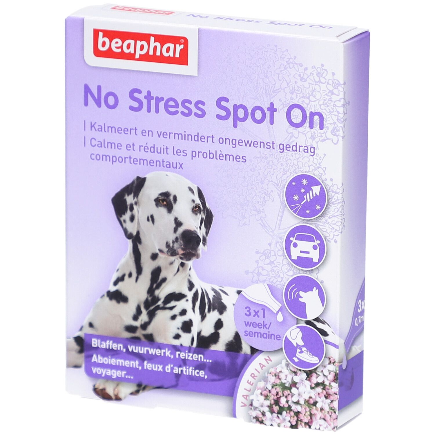 Beaphar® No Stress Spot On Chien Pipettes 3x0,7 ml