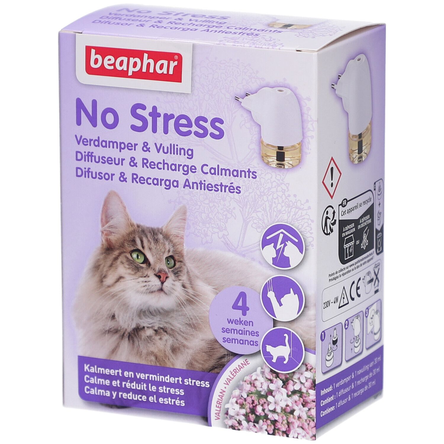 Beaphar Beaphar® No Stress Diffuseur & Recharge Calmants Chat Autre 1 Pc(S) Enfants