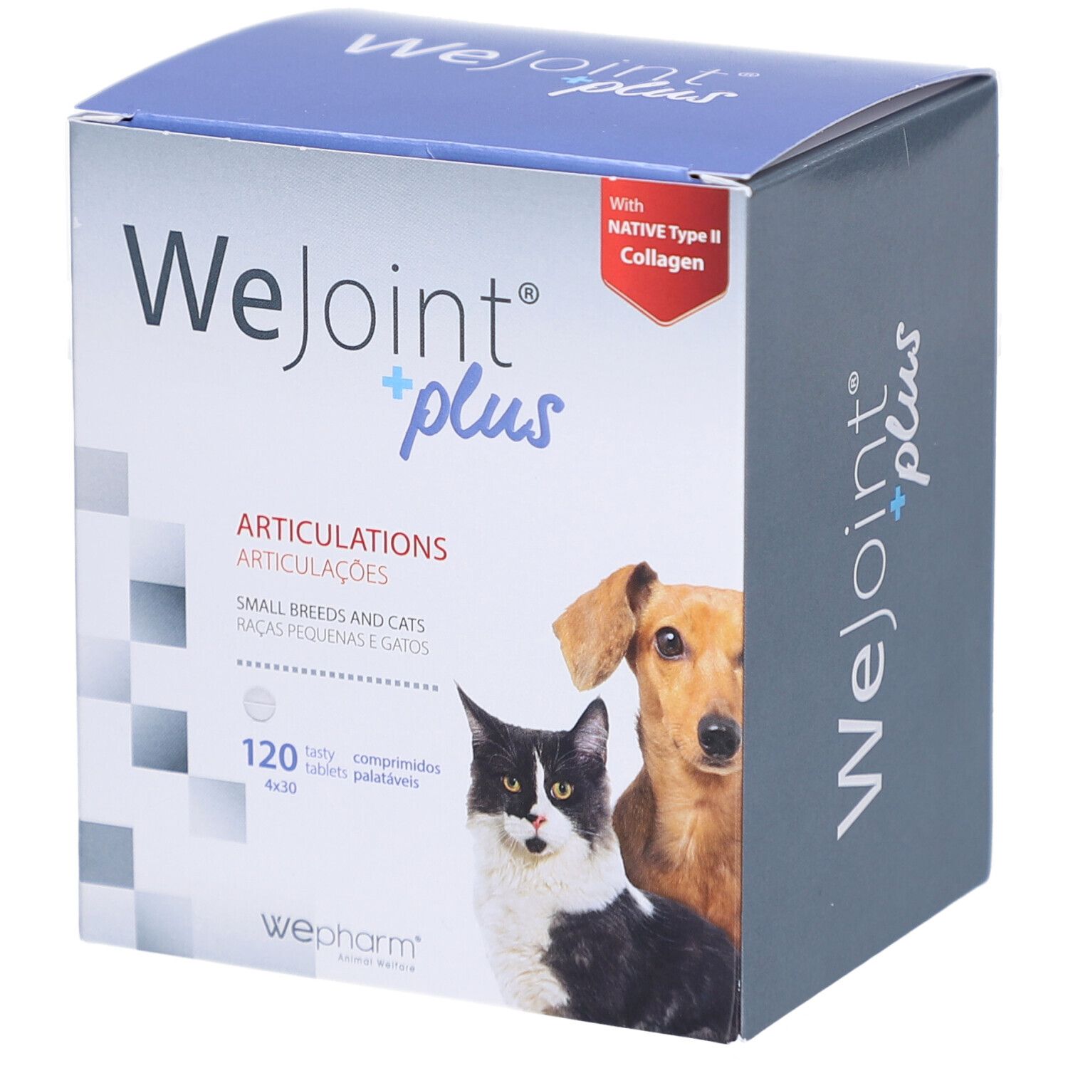 WePharm® WeJoint® Plus Chats et Petites Races de Chiens 4x30 pc(s) Comprimé(S)
