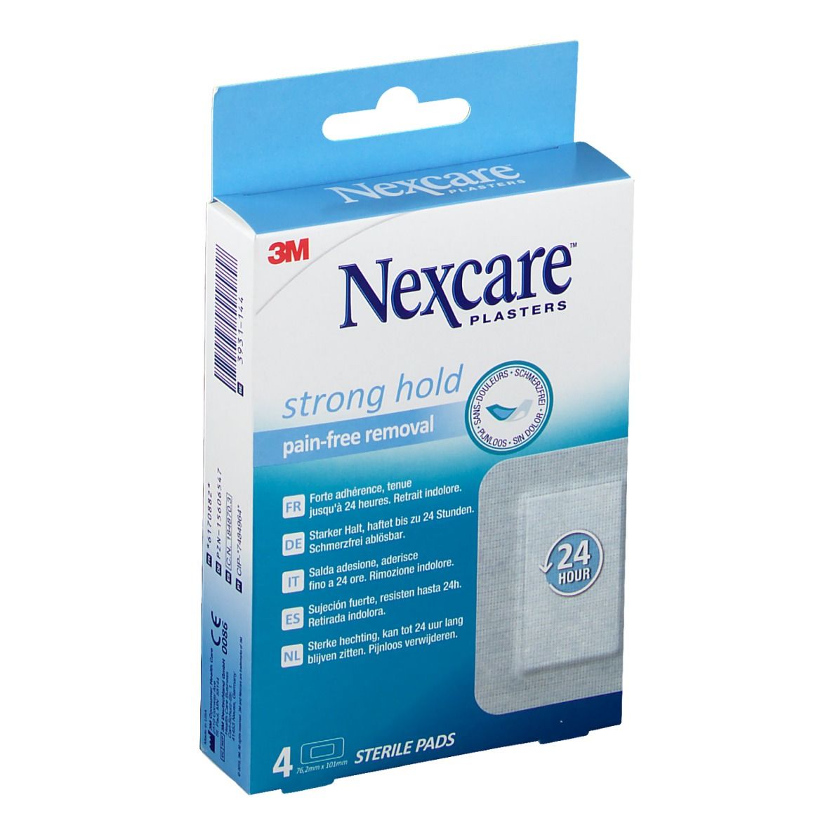 Nexcare Strong Hold 24h Pansement(S) 4 pc(s)