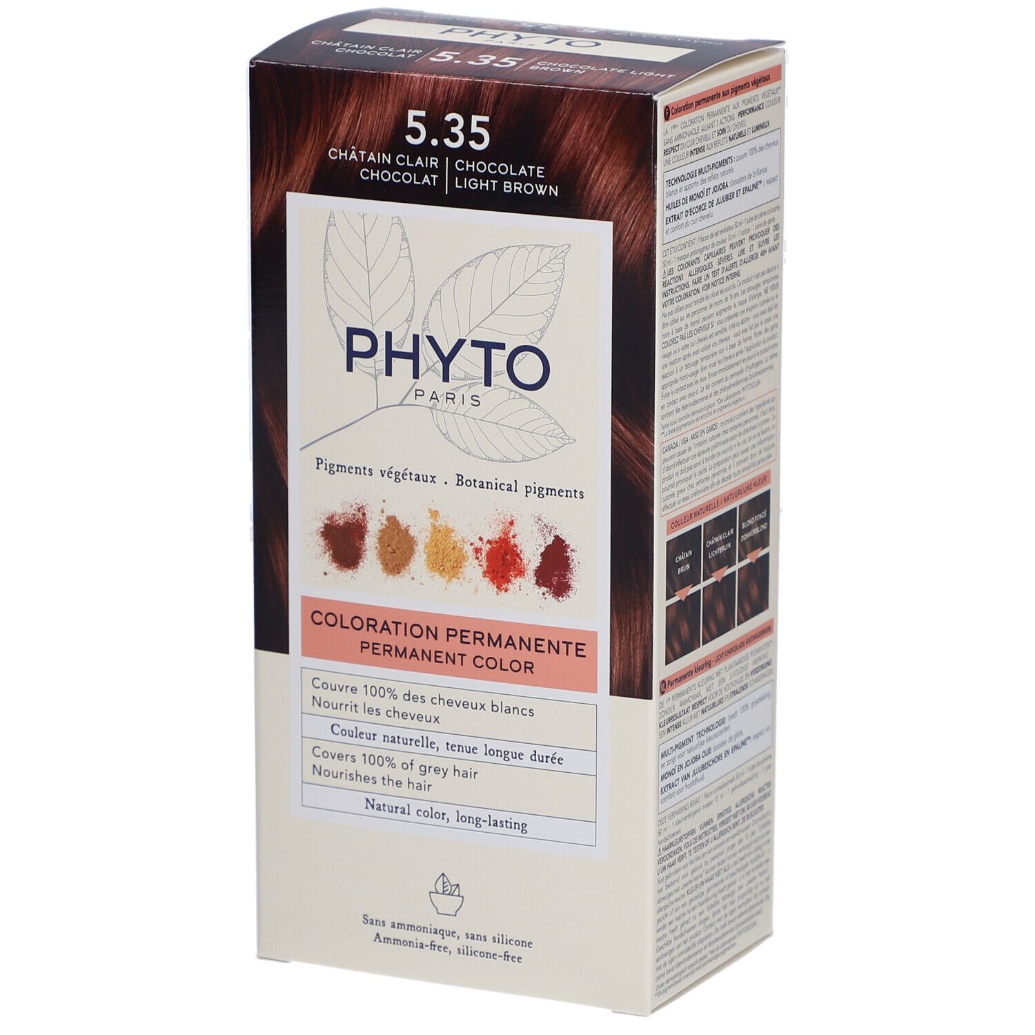Phyto Phytocolor 5.35 Châtain Clair - Chocolat 1 pc(s) Crème