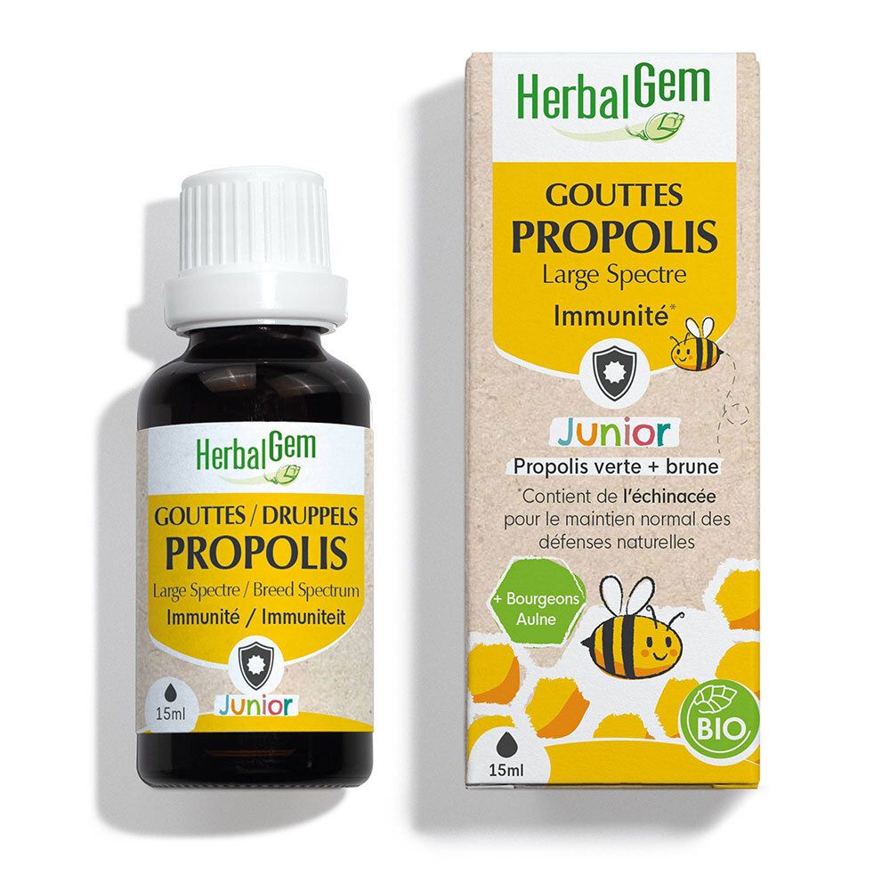Herbalgem Propolis Junior Gorge Goutte(S) 15 Ml Enfants