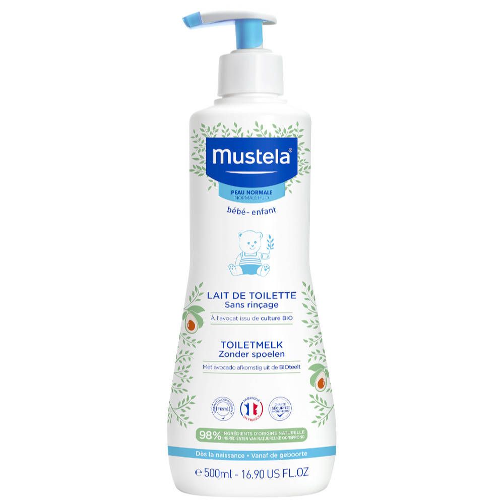 Mustela Lait de Toilette sans Rinçage 500 ml Lait