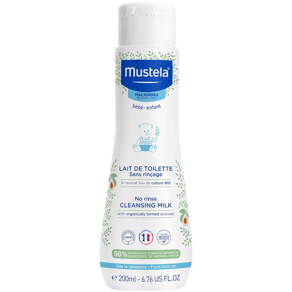 Mustela Lait de Toilette sans Rinçage 200 ml Lait