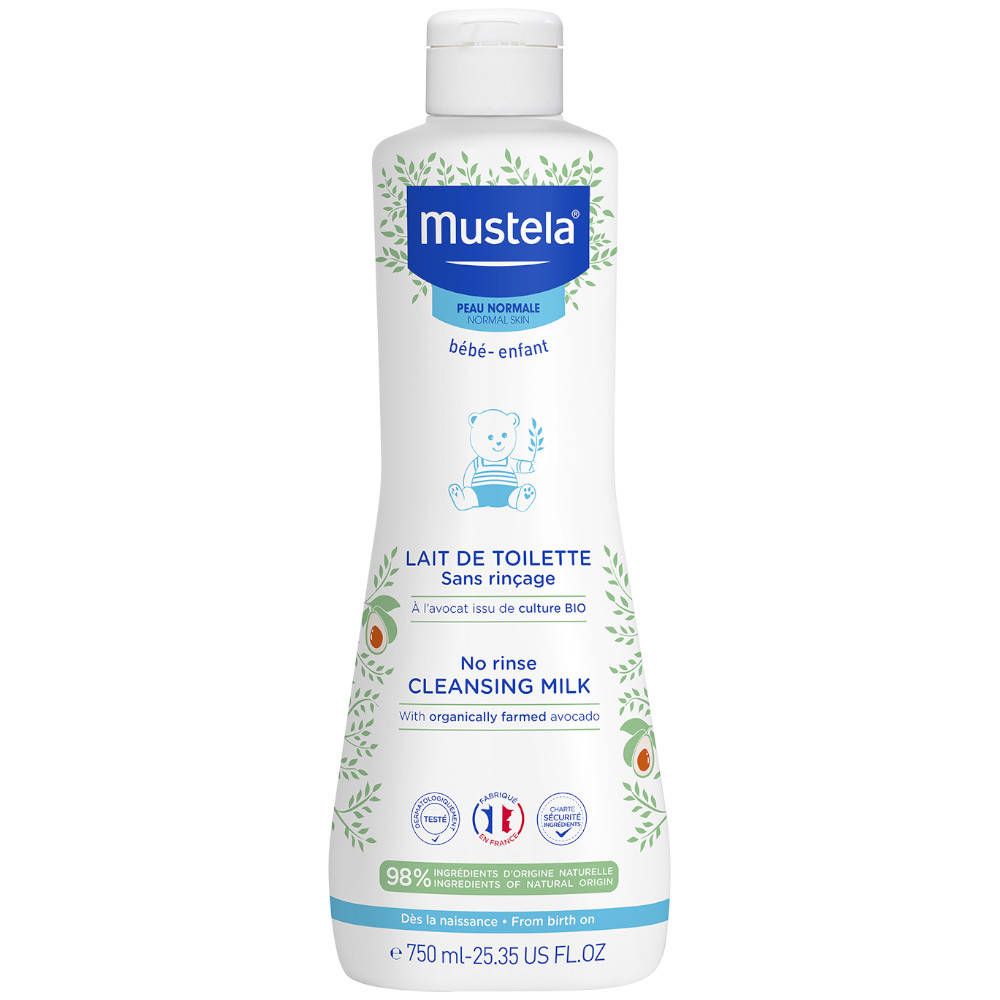 Mustela Lait de Toilette sans Rinçage 750 ml Lait