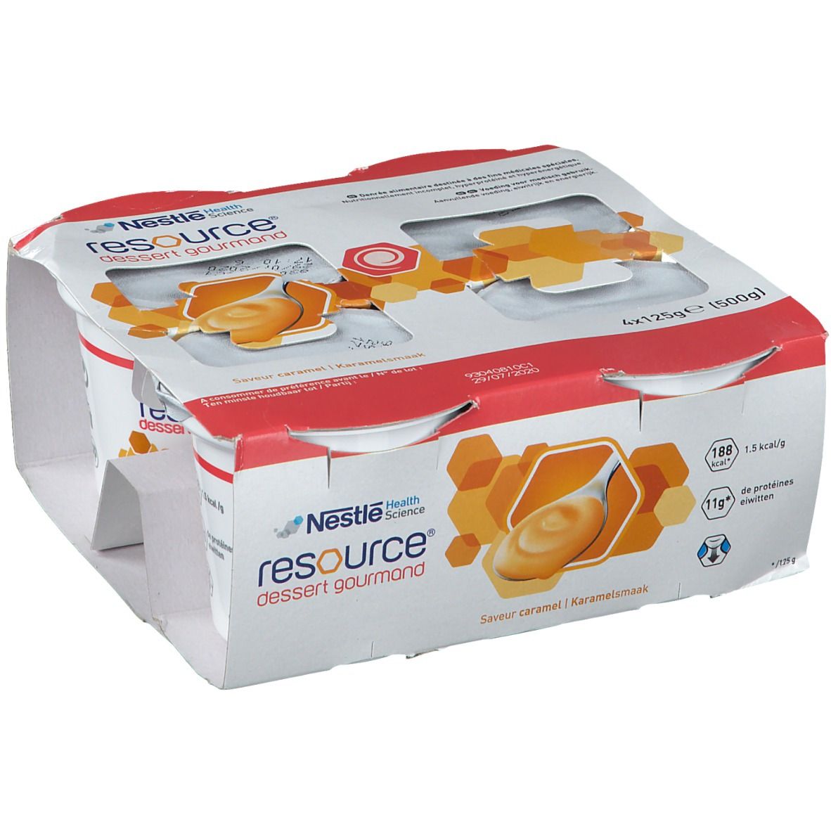 Nestlé Health Science resource dessert gourmand Caramel 4x125 g Aliment