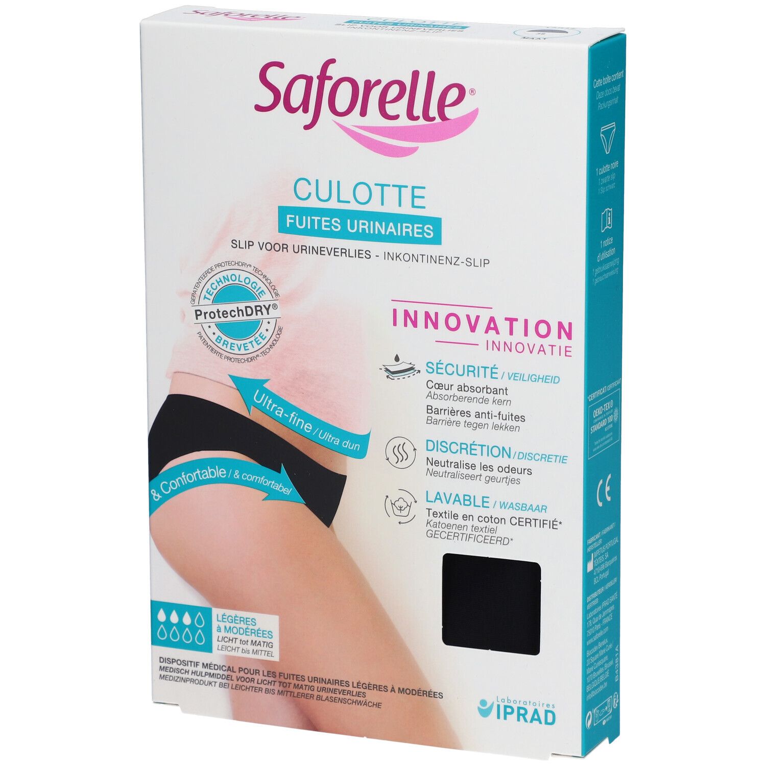 Saforelle Culotte Ultra Absorbante Fuites Urinaires Taille 38 1 pc(s) Culotte Menstruelle