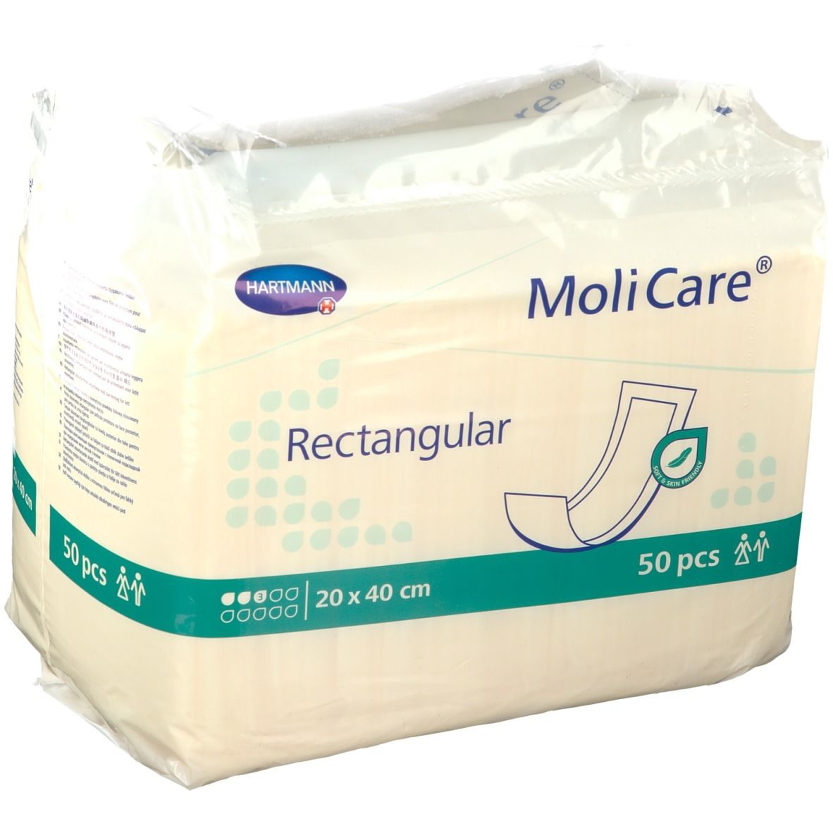 MoliCare Rectangular 3 20 x 40 cm 50 pc(s) Serviette hygienique