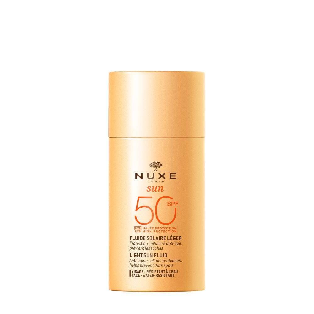 NUXE Sun Fluide Léger Haute Protection SPF50 Visage Gel Solaire 50 ml