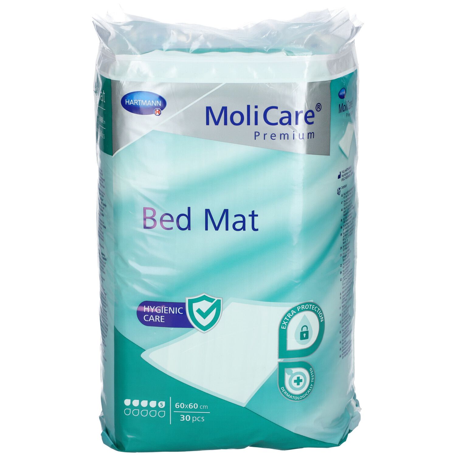 MoliCare Premium Tapis de Lit 5 60x60cm 30 pc(s) Support