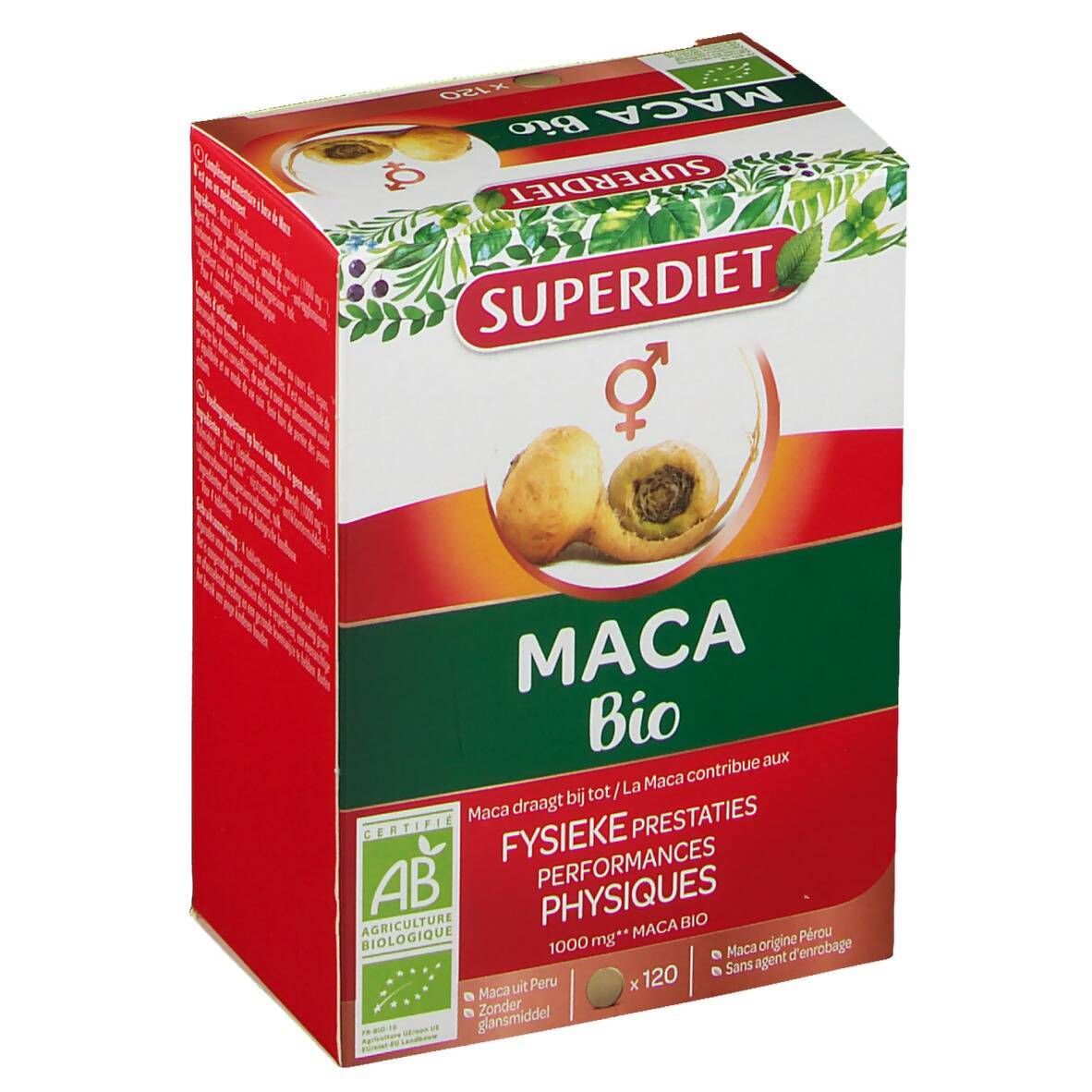 Superdiet Maca Bio Comprimé(S) 120 Pc(S) Enfants