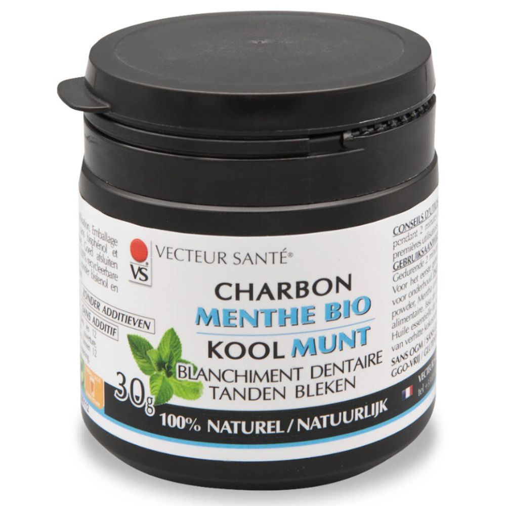 VECTEUR SANTÈ Charbon menthe Bio 30 g Dentifrice(S)