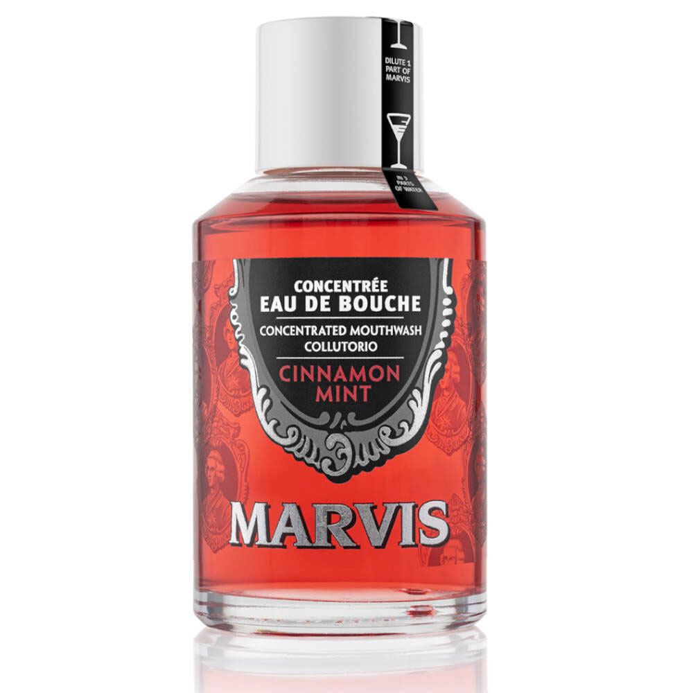 Marvis Bleu/Jaune Bain De Bouche Cannelle Menthe, 120 Ml - Image 3