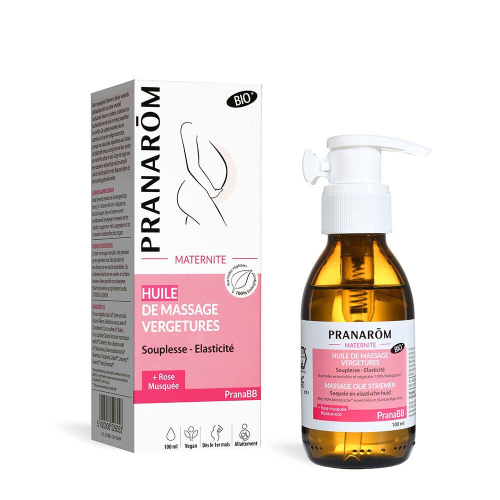 Pranarom Pranarôm Maternité Huile De Massage Contre Vergetures Bio De 100 Ml - Image 1