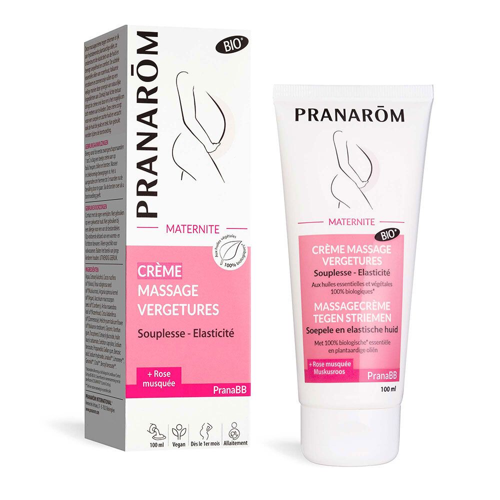Pranarom Rose Pranarôm Pranabb Crème Massage Vergetures Souplesse Et Elasticité 100Ml - Image 3
