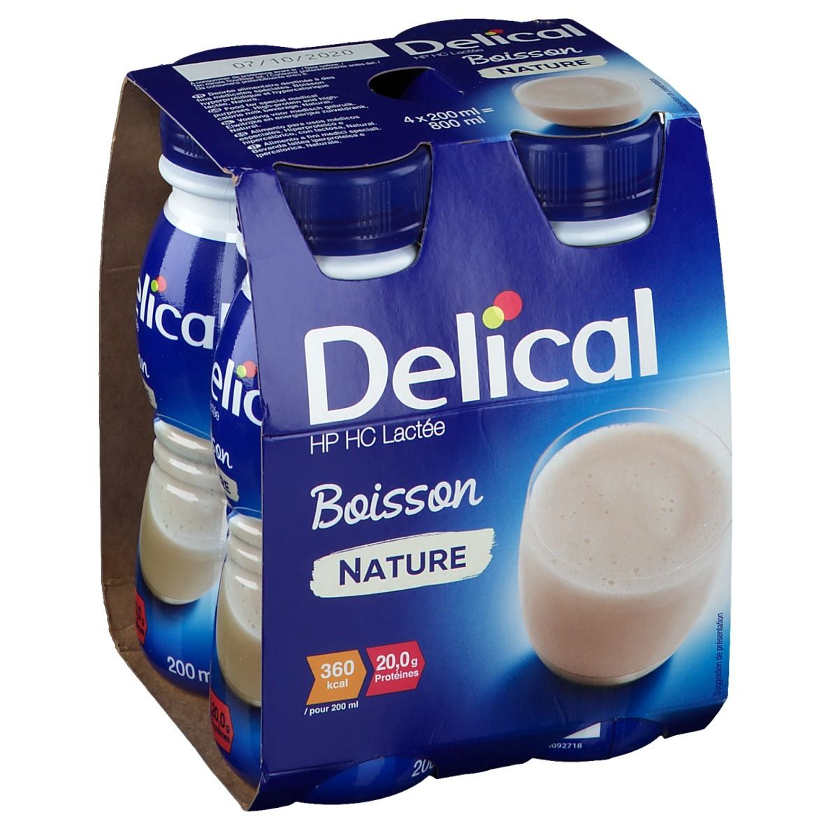 Delical Boisson Lactée Hphc Nature Solution(S) Buvable(S) 4X200 Ml Enfants - Image 1
