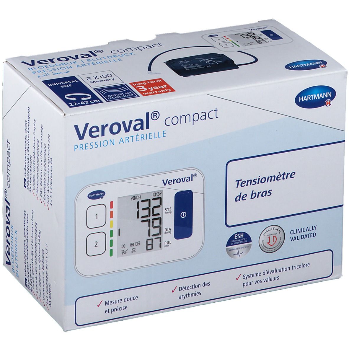 Veroval Compact Tensiomètre de bras 1 pc(s) Appareil