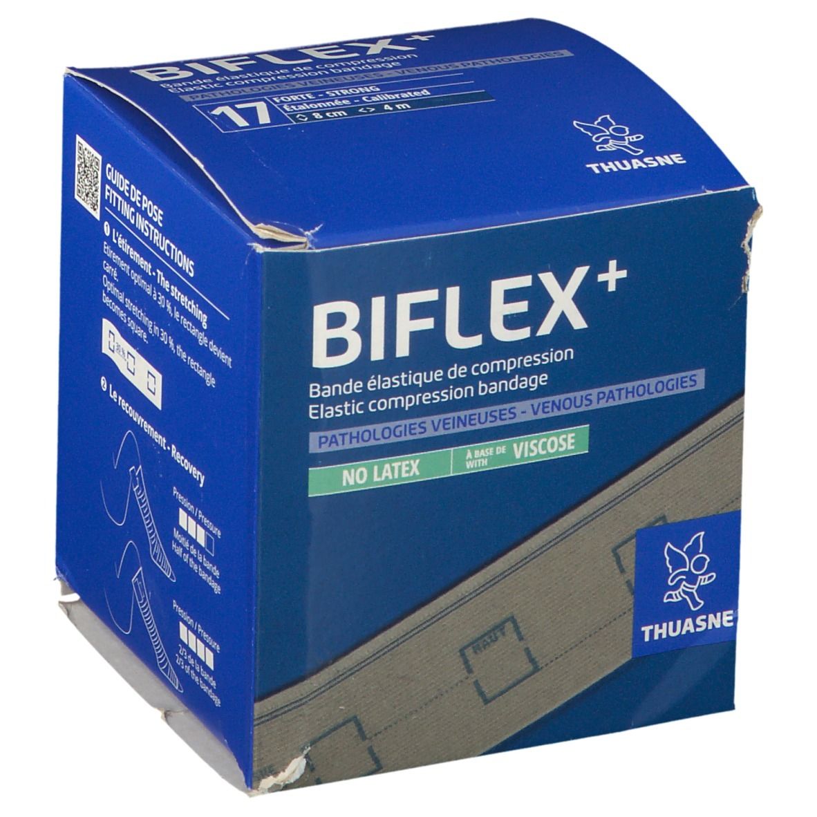 Thuasne Nr 17+ Biflex Forte Beige 8cm x 4m Bandage(S) 1 pc(s)