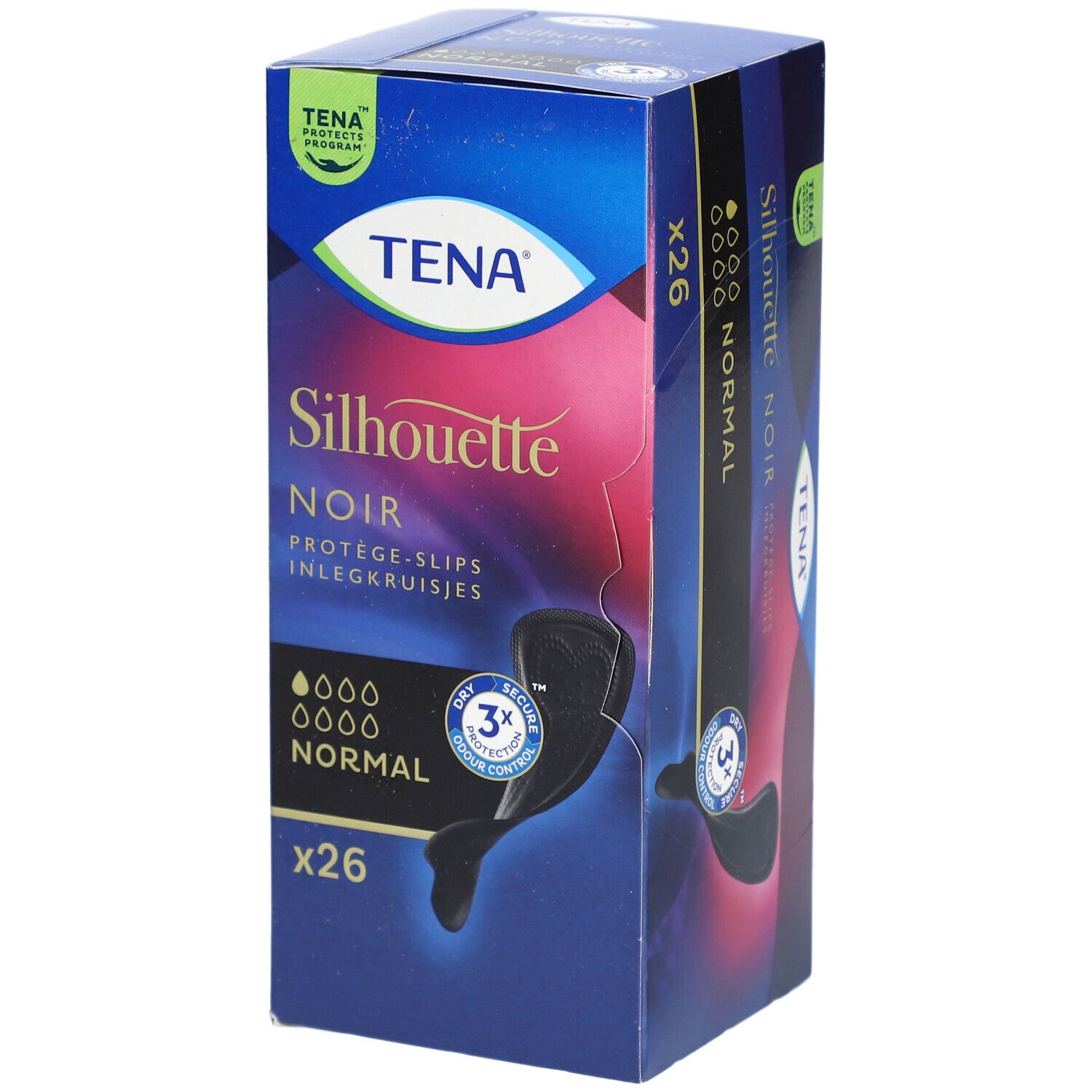 TENA Silhouette Normal Inlegverband Zwart 761272 Serviette hygienique 26 pc(s)