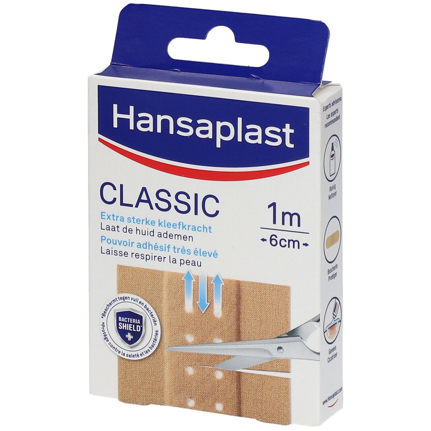 Hansaplast Classic Pansements pour plaies en tissu | À Découper 1m x 6cm Pansement(S) 1 pc(s)