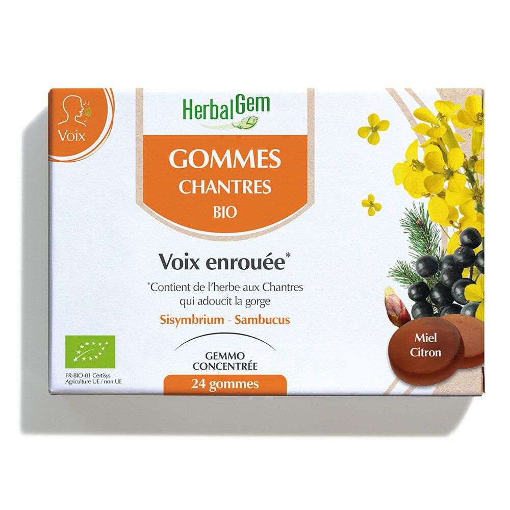 Herbalgem Gommes Chantres Bio Unités Taille 24 - Image 2
