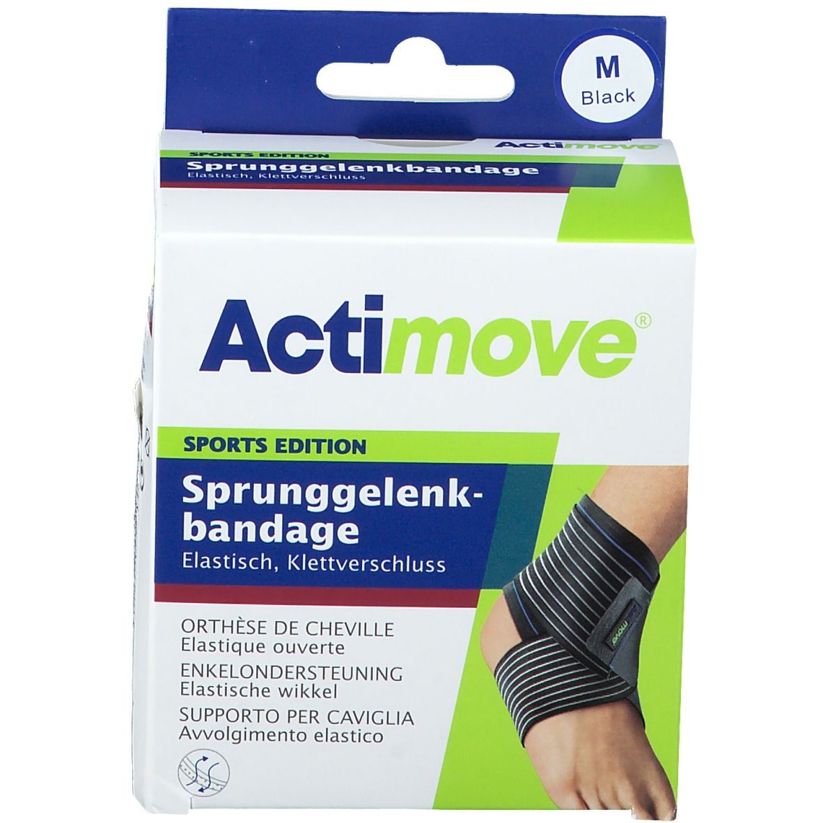 Actimove Orthèse de Cheville M Noir 1 pc(s) Bandage(S)
