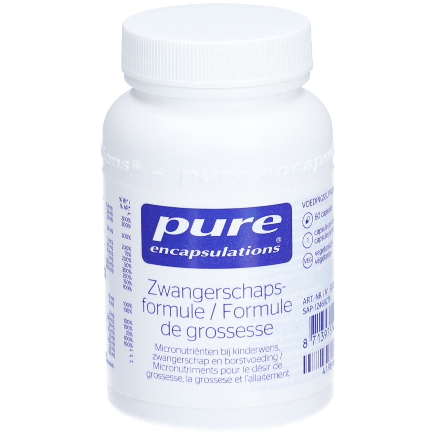 pure encapsulations Formule de grossesse 60 pc(s) Comprimé(S)