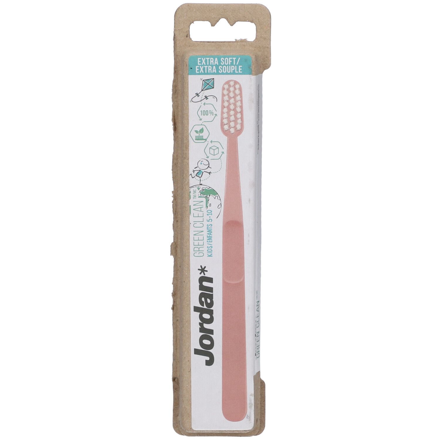 JORDAN Green Clean Kids Brosse à Dents Extra Soft 1 pc(s) Brosse(S) À Dents