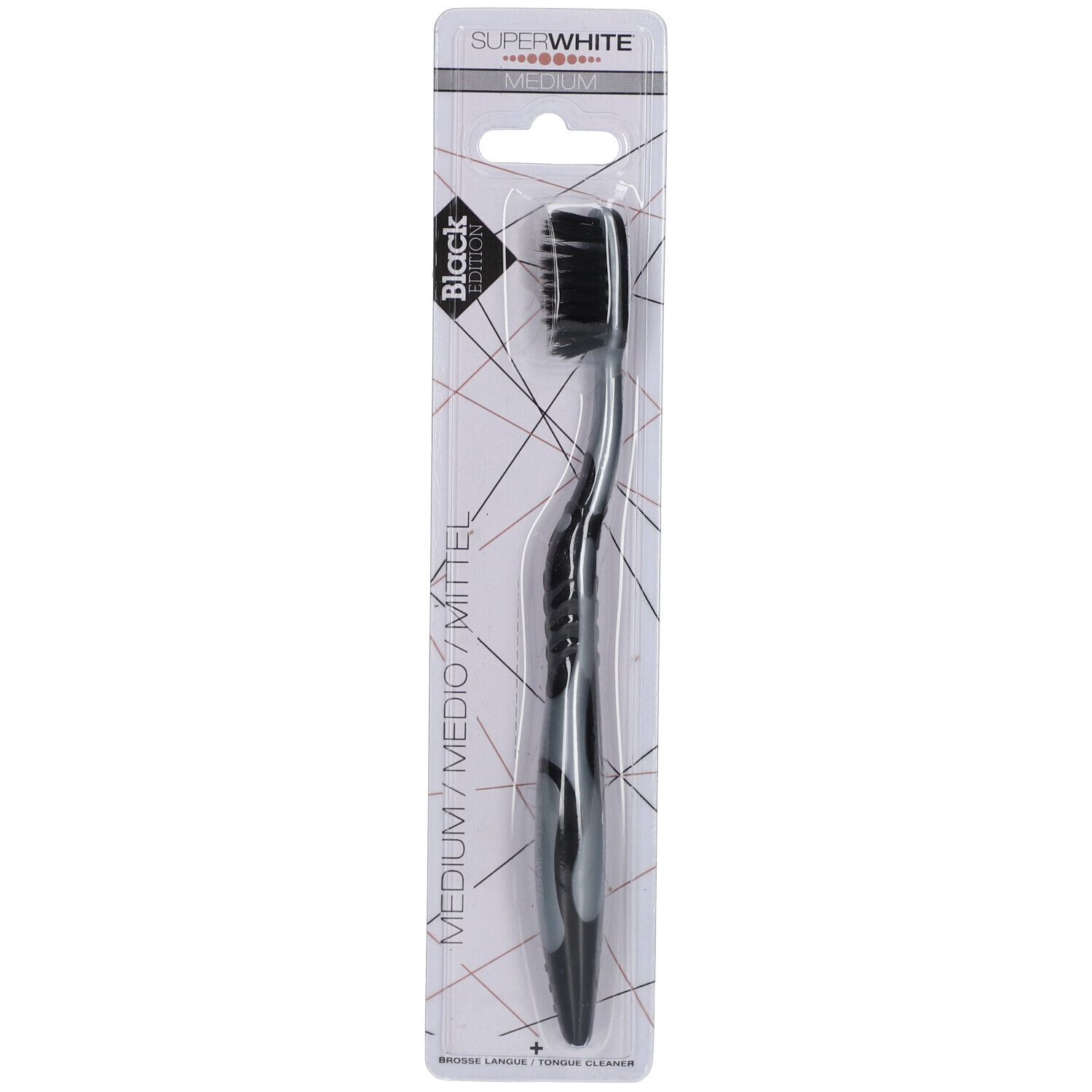 Superwhite Superwhite® Black Edition Brosse À Dents Medium Brosse(S) À 1 Pc(S)
