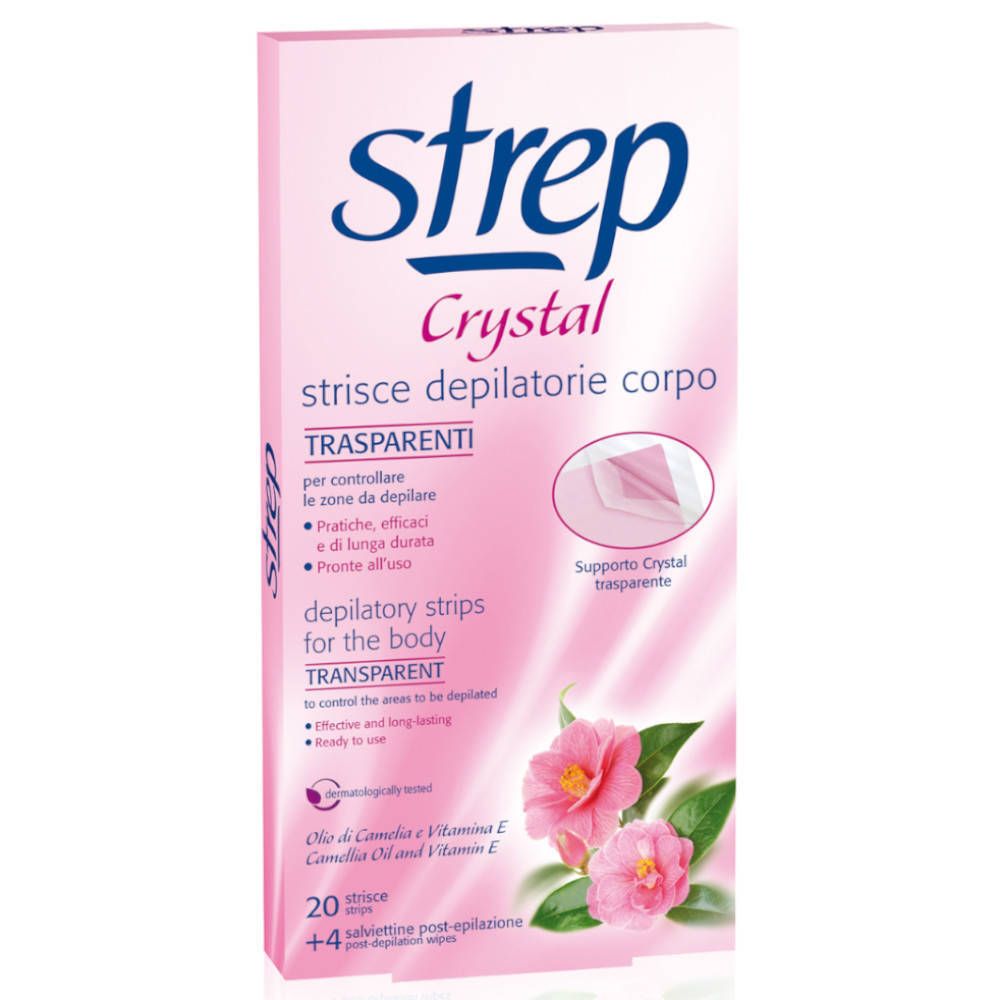 Strep BANDES D'ÉPILATION POUR LE CORPS CRISTAL 20 pc(s) Bande(S)