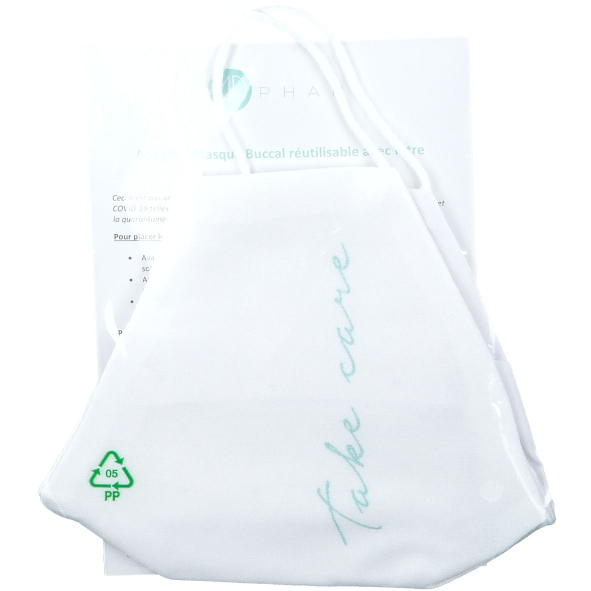 Adephar Masque Buccal Réutilisable avec filtre lavable Adultes 1 pc(s) Protège-Dents