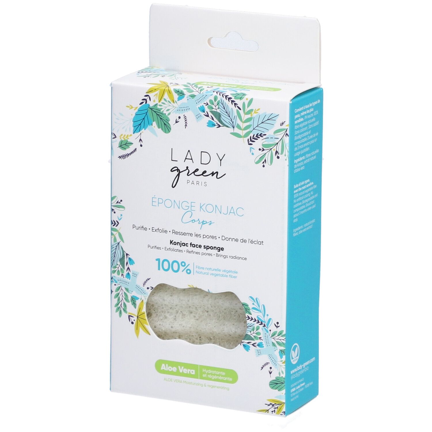 Lady Green Éponge Konjac Merveilleuse Aloe Vera Éponge(S) 1 pc(s)